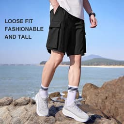 Thumbnail Quần short thể thao CAMEL CROWN nam leo núi chống nắng thông thường quần short khô nhanh 3