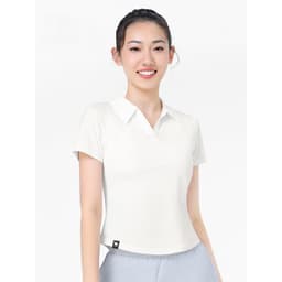 Thumbnail Camel CROWN Áo Thun Nữ Ve Áo Ngắn Tay Thoáng Khí Nhanh Khô Mát Mỏng Thường Ngày Thể Thao Top 2