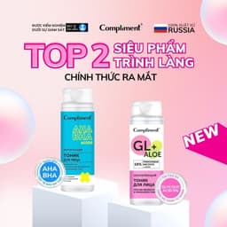 Thumbnail Toner Compliment No Problem Dưỡng Ẩm Nước Hoa Hồng Lotion Cho Mọi Loại Da, Dầu Mụn 180ml 3