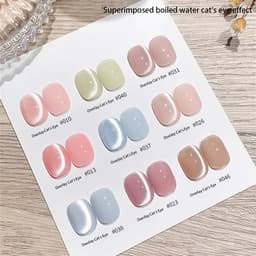 Thumbnail ANNIES Universal Boiled Water Cats Eye 2024 Hạt thủy tinh siêu sáng không xám mới Cats Eye dùng cho nghệ thuật làm móng bằng ánh sáng 10ml 1