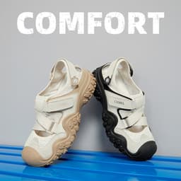 Thumbnail Xăng đan thể thao ngoài trời thoáng khí CAMEL CROWN Giày có lỗ Xăng đan đi biển thông thường dành cho nữ 4