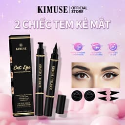 Thumbnail Set 2 bút kẻ mắt KIMUSE kháng nước có đầu vẽ đuôi mắt trang điểm làm đẹp độc đáo 1