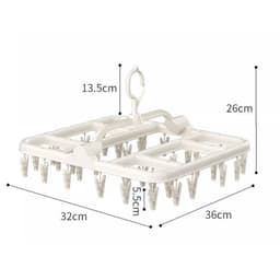 Thumbnail Jujiajia Hộ Gia Đình Đa Năng Móc Treo Quần Áo Kích Thước Lớn Tăng Tốc Sấy Quần Áo Kẹp Mạnh Không Dễ Rơi giá treo quần áo cây treo quần áo 2