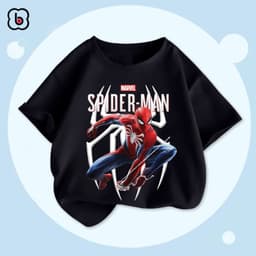 Thumbnail BST Áo MARVEL 2025 Áo thun cotton cho bé BabyloveGO BST áo siêu nhân bé trai phong cách US/UK 4