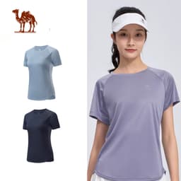 Thumbnail Camel CROWN Thể Thao Nhanh Khô Áo Thun Nữ Chống Nắng Tay Ngắn Chạy Bộ Thể Dục Quần Áo Thoáng Khí Top 1