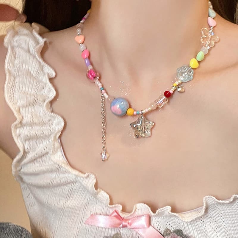 Ảnh 17km Vòng Cổ Ngọc Trai Ngôi Sao Trái Tim Bướm Hạt Dây Chuyền Choker Cho Nữ Trang Sức Phụ Kiện 2