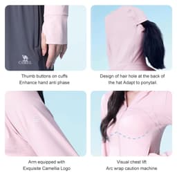 Thumbnail CAMEL CROWN Áo khoác Ice Silk chống nắng cho nữ 4
