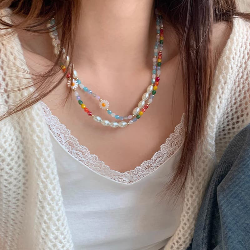 Ảnh 17km Vòng Cổ Ngọc Trai Ngôi Sao Trái Tim Bướm Hạt Dây Chuyền Choker Cho Nữ Trang Sức Phụ Kiện 4
