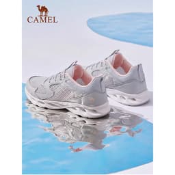 Thumbnail Camel Leisure Ngoài Trời Mùa Hè Lưới Thoáng Khí Đen Nhẹ Đệm Thể Thao Thoải Mái Giày Đi Bộ Cho Nam Nữ Cặp Đôi 3