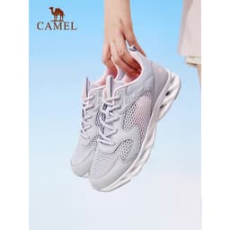 Thumbnail Camel Leisure Ngoài Trời Mùa Hè Lưới Thoáng Khí Đen Nhẹ Đệm Thể Thao Thoải Mái Giày Đi Bộ Cho Nam Nữ Cặp Đôi 4