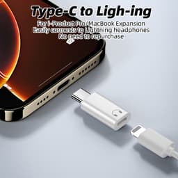 Thumbnail Fonken Loại C sang IOS Tai Nghe Bộ Chuyển Đổi Âm Thanh USB C Nam Sang IOS Nữ Tai Nghe Chuyển Đổi Cho iPh 16 15 Điện Thoại Máy Tính Bảng 2