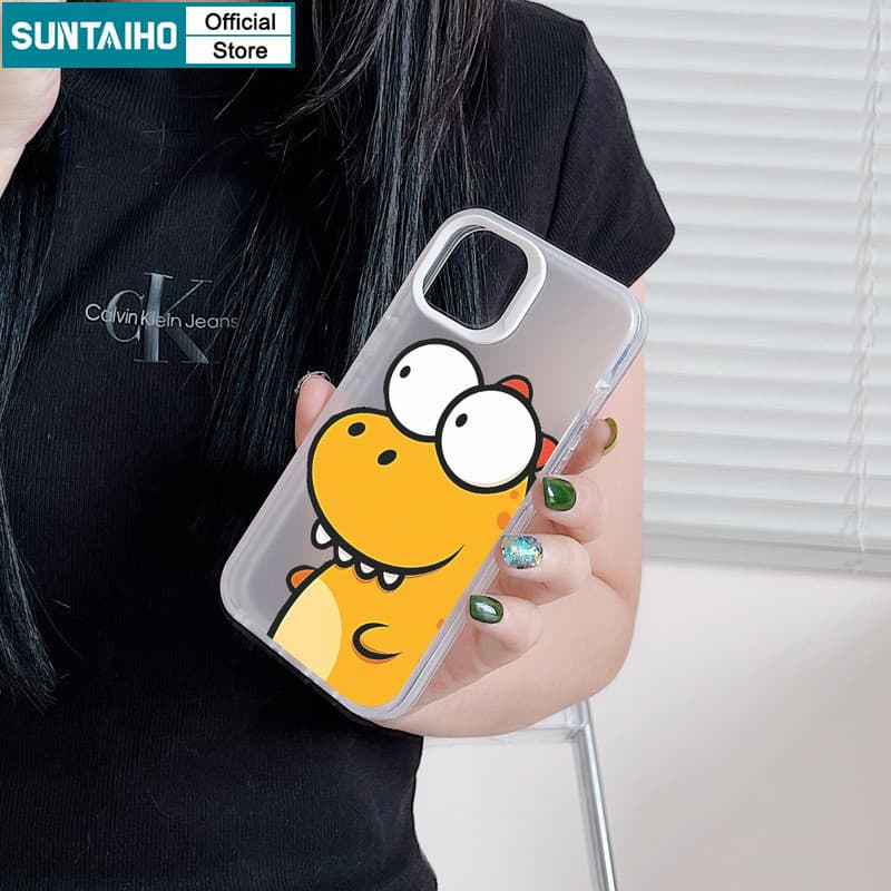 Ảnh Suntaiho Ngộ nghĩnh Hoạt Hình Độc Đáo Họa Tiết Rồng Trong Suốt Mờ Dành Cho Iphone 11 12 13 14 15 16 Pro Max IP 7 8 Plus Iphon X Xs XR Xs Max TPU Silicon Mềm Cao Cấp Chống Sốc Ốp điện thoại 2