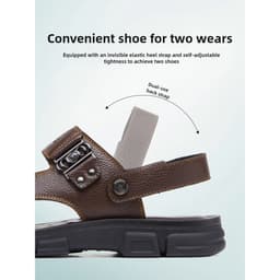 Thumbnail Camel CROWN Nam Đế Mềm Chống Mài Mòn Hai Chiều Thoáng Khí Đi Biển Dép Chống Trơn Trượt 2