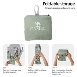 Thumbnail Ba lô chống nước ngoài trời CAMEL CROWN 14L, ba lô có thể gập lại nhẹ 4