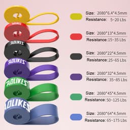 Thumbnail Aolikes Yoga Cao Su Tập Gym Dây Kháng Lực Tập Luyện Thể Dục Tập Luyện Sức Mạnh Nâng Hông Dây Đeo Đàn Hồi 1
