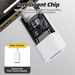 Thumbnail Fonken Loại C sang IOS Tai Nghe Bộ Chuyển Đổi Âm Thanh USB C Nam Sang IOS Nữ Tai Nghe Chuyển Đổi Cho iPh 16 15 Điện Thoại Máy Tính Bảng 4