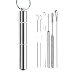 Thumbnail Muỗng tai bằng thép không gỉ Bộ 6 món dụng cụ lấy tai cầm tay xoắn ốc 2