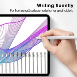 Thumbnail Đầu Kim Loại Fonken Cho Samsung Galaxy Tab S6 S7 S8 S9 S22 S23 S24 Note20 Note10 Stylus Tip Máy Tính Bảng Thay Thế Bút Chì Nib Với Kẹp Dụng Cụ 4