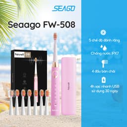 Thumbnail Bàn chải điện 5 chế độ |Chế độ rung âm hơn 40000 lần mỗi phút Seago Fairywill 508 2