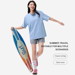 Thumbnail Áo thun nữ ngắn tay CAMEL CROWN dáng rộng thoáng mát nhanh khô kháng khuẩn hàng đầu thông thường 3
