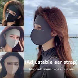 Thumbnail Mặt Nạ Che Nắng Toàn Mặt Ice Silk Traceless Thoáng Khí Chống Nắng Che Chắn Tia UV Mặt Nạ Thể Thao Cưỡi Ngựa Ngoài Trời *KÍNH 1