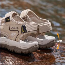 Thumbnail Xăng đan CAMEL CROWN Nam Nữ Mềm Mại Đệm Lưới Thoáng Khí Chống Trơn Trượt Chống Nước Chống Va Chạm Dép Ngoài Trời 2