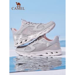 Thumbnail Camel Leisure Ngoài Trời Mùa Hè Lưới Thoáng Khí Đen Nhẹ Đệm Thể Thao Thoải Mái Giày Đi Bộ Cho Nam Nữ Cặp Đôi 2