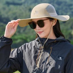 Thumbnail Mũ ngư dân vành lớn ngoài trời CAMEL CROWN Mũ chống tia cực tím mùa hè dành cho nữ 3