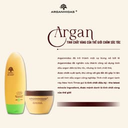 Thumbnail Combo dầu gội kiềm dầu Arganmidas tạo phồng chân tóc và ủ Collagen siêu dưỡng ẩm Phục Hồi Tóc Hư 450ml 1