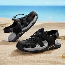 Thumbnail Camel Mùa Hè Đệm Thoáng Khí Giày Đi Biển Nam Chống Va Chạm Giày Đi Bộ Thông Thường 1