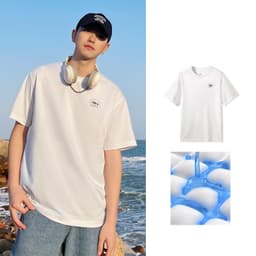 Thumbnail Áo thun nam lạc đà Cotton mùa hè ngoài trời cổ tròn ngắn tay nửa tay dành cho nữ 4