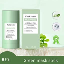 Thumbnail EELHOE 2 cái/1 cái Mặt nạ đất sét xanh Thanh Salicylic Acid Chống lỗ chân lông & Mặt nạ làm sạch mụn 2