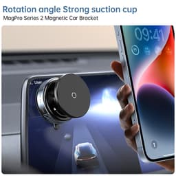 Thumbnail Giá đỡ điện thoại từ tính gắn trên ô tô Fonken 360° Giá đỡ hấp phụ hút chân không xoay Giá đỡ cốc hút Giá đỡ điện thoại 2