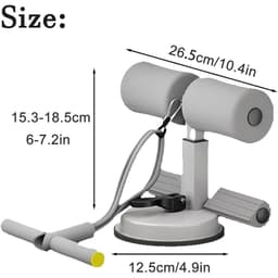 Thumbnail Thiết bị phụ trợ đào tạo Ab, Thiết bị tập thể dục ngồi lên di động, Ba cốc hút, Điều chỉnh chiều cao ba cấp độ, dành cho các bài tập tại nhà Trợ lý ngồi lên ghế dự bị 4