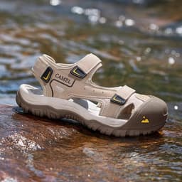 Thumbnail Xăng đan CAMEL CROWN Nam Nữ Mềm Mại Đệm Lưới Thoáng Khí Chống Trơn Trượt Chống Nước Chống Va Chạm Dép Ngoài Trời 3