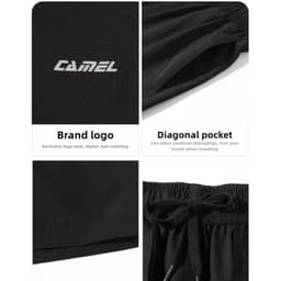 Thumbnail Camel CROWN Nam Nữ Rời Mỏng Thoáng Khí Quần Dệt Thoáng Khí Mát Nhanh Khô Quần 4