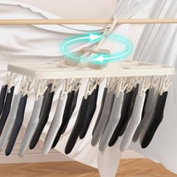 Thumbnail Jujiajia Hộ Gia Đình Đa Năng Móc Treo Quần Áo Kích Thước Lớn Tăng Tốc Sấy Quần Áo Kẹp Mạnh Không Dễ Rơi giá treo quần áo cây treo quần áo 4