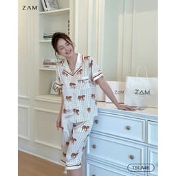 Thumbnail BỘ MẶC NHÀ SHE BY ZAM - TSLA46 - BỘ NGẮN TAY QUẦN LỬNG NGỰA NÂU 3