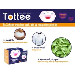 Thumbnail Gạc Rơ Lưỡi Tottee Làm Sạch Và Ngăn Ngừa Các Vấn Đề Răng Miệng Cho Bé Hộp 30 Gói 3