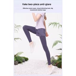 Thumbnail Camel CROWN Bộ đồ tập Yoga dành cho nữ Chạy bộ thông thường thoáng khí Tập thể dục Bộ đồ hai mảnh 3