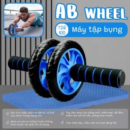 Thumbnail -BG- TDR-100  Lăn Tập Bụng 2 Bánh luyện tập săn chắc CƠ Bụng, hỗ trợ thăng bằng 2