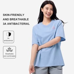 Thumbnail Áo thun nữ ngắn tay CAMEL CROWN dáng rộng thoáng mát nhanh khô kháng khuẩn hàng đầu thông thường 1