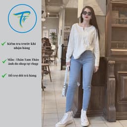 Thumbnail TTTHAO - Quần jeans nữ skinny dài 92-94cm tôn dáng chất vải VNXK cotton co giãn cao cấp S69 3
