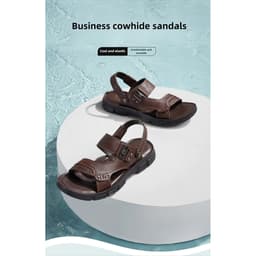 Thumbnail Camel CROWN Nam Đế Mềm Chống Mài Mòn Hai Chiều Thoáng Khí Đi Biển Dép Chống Trơn Trượt 4