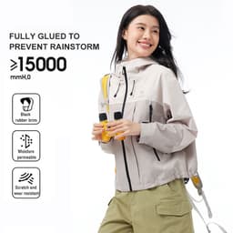 Thumbnail Áo khoác ngoài trời CAMEL CROWN dành cho nữ áo khoác đơn sốc chống gió và chống thấm nước 2