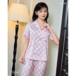 Thumbnail BỘ MẶC NHÀ SHE BY ZAM - TSLA40 - BỘ NGẮN TAY QUẦN LỬNG CUTE HỒNG 2