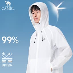 Thumbnail Camel Sunblock Coat Upf50 + Áo khoác da thoáng khí chống tia cực tím Kem chống nắng nam nữ 4