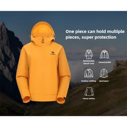 Thumbnail Áo khoác ngoài trời CAMEL CROWN Nam và Nữ Áo khoác chống gió và chống nước Du lịch Quần áo đi bộ đường dài 4