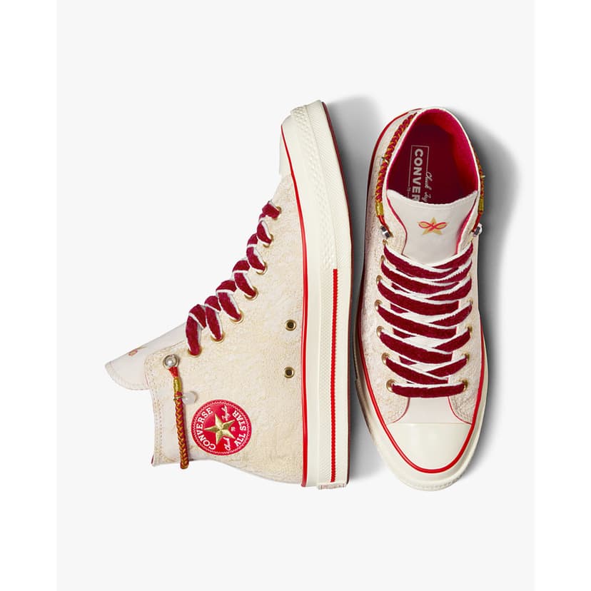 Ảnh CONVERSE - Giày sneakers unisex cổ cao Chuck 70 Lunar New Year A13348C-00W 3