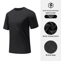 Thumbnail Áo thun thể thao khô nhanh CAMEL nam thoáng khí co giãn chạy bộ áo ngắn tay 3